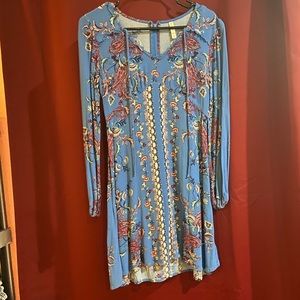 Blue design dress